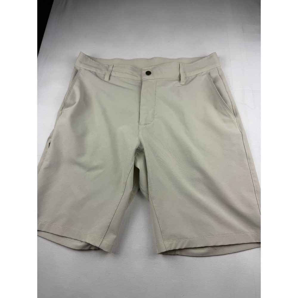 BYLT Kinetic Shorts Size M Stone Tan Performance Active Casual Stretch